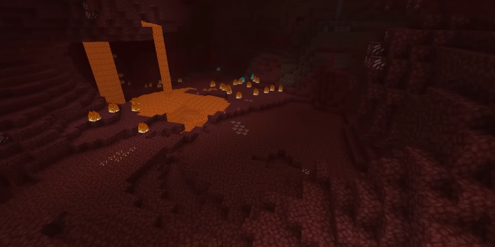 A picture of minecraft nether